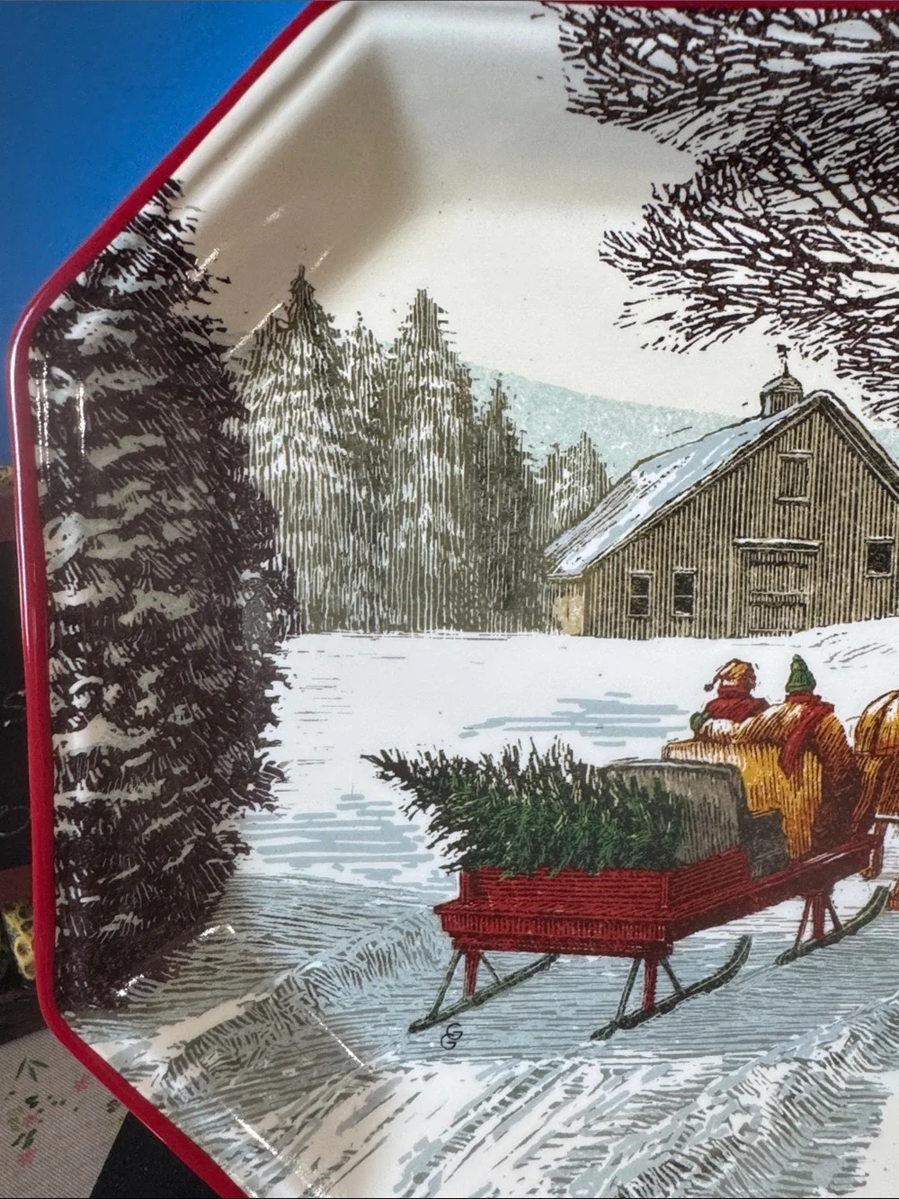 Hallmark Christmas in Evergreen Holiday Serving Platter